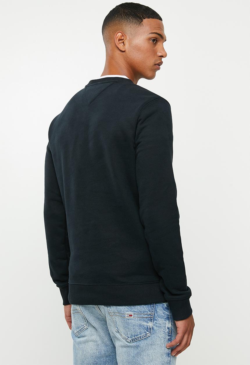 Tommy Hilfiger - Tjm essential flag crew - black