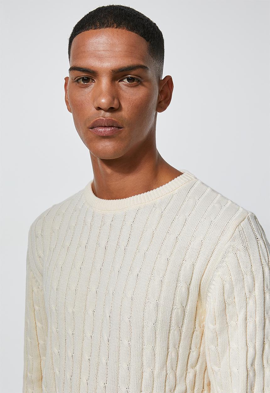 Superbalist - Premium cable knit - cream 