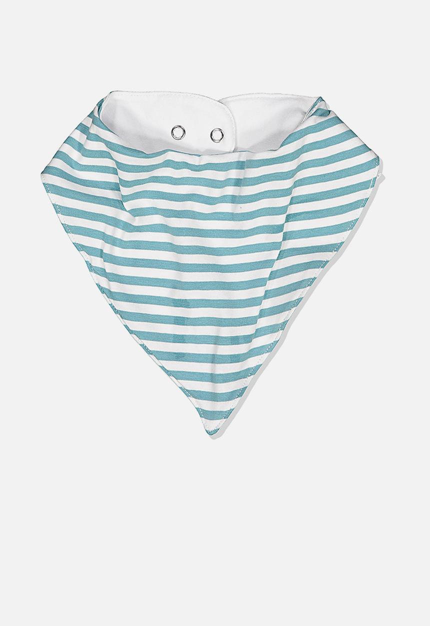 Cotton On - The kerchief bib - white & blue 
