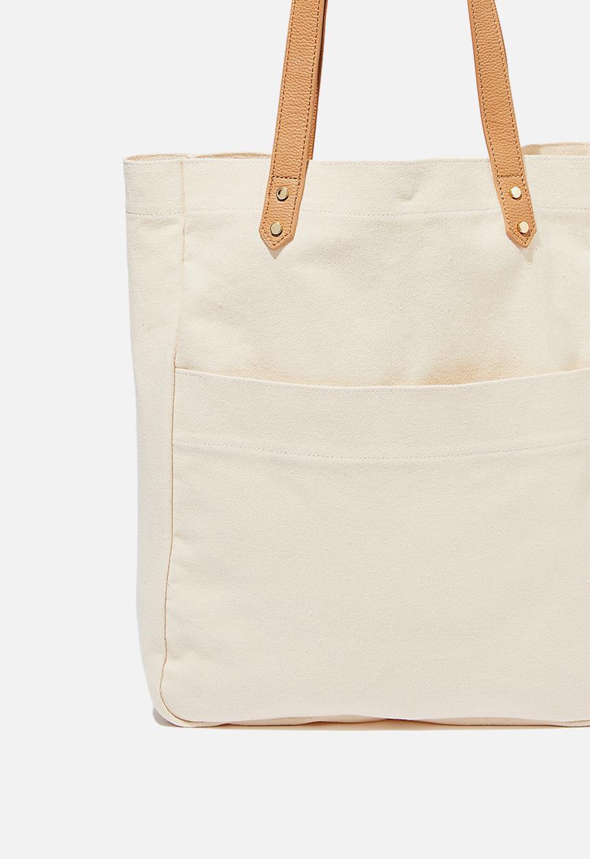 Rubi - Olive carryall tote bag - neutral