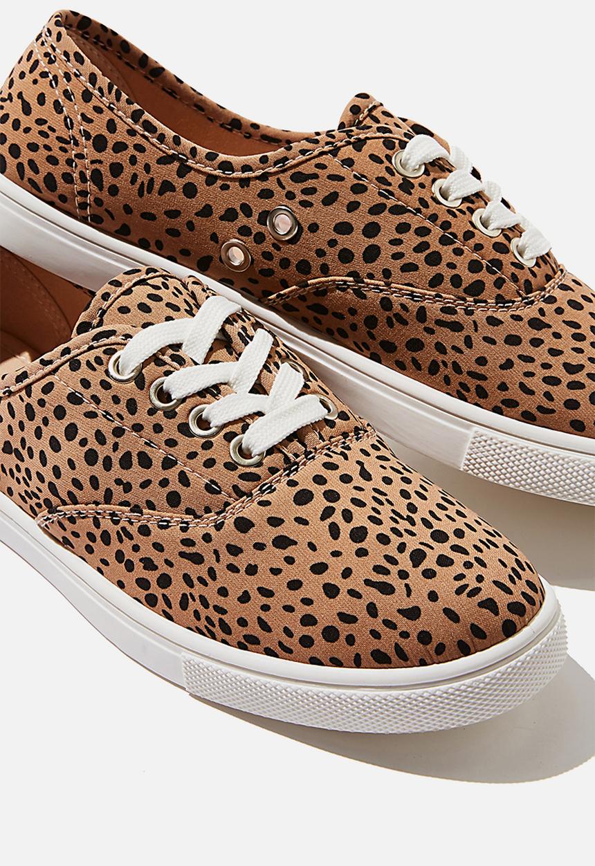 Cotton On - Juno plimsoll - hazel ocelot