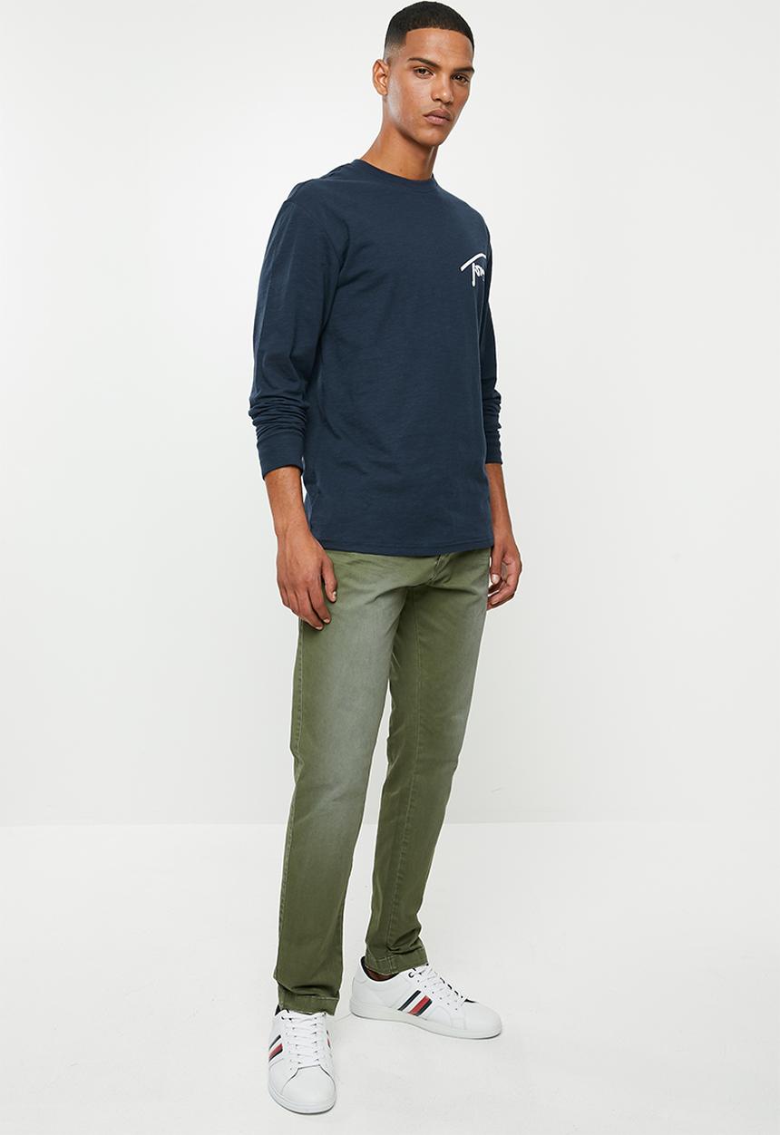 Tommy Hilfiger - Tjm sleeve logo long sleeve tee - navy