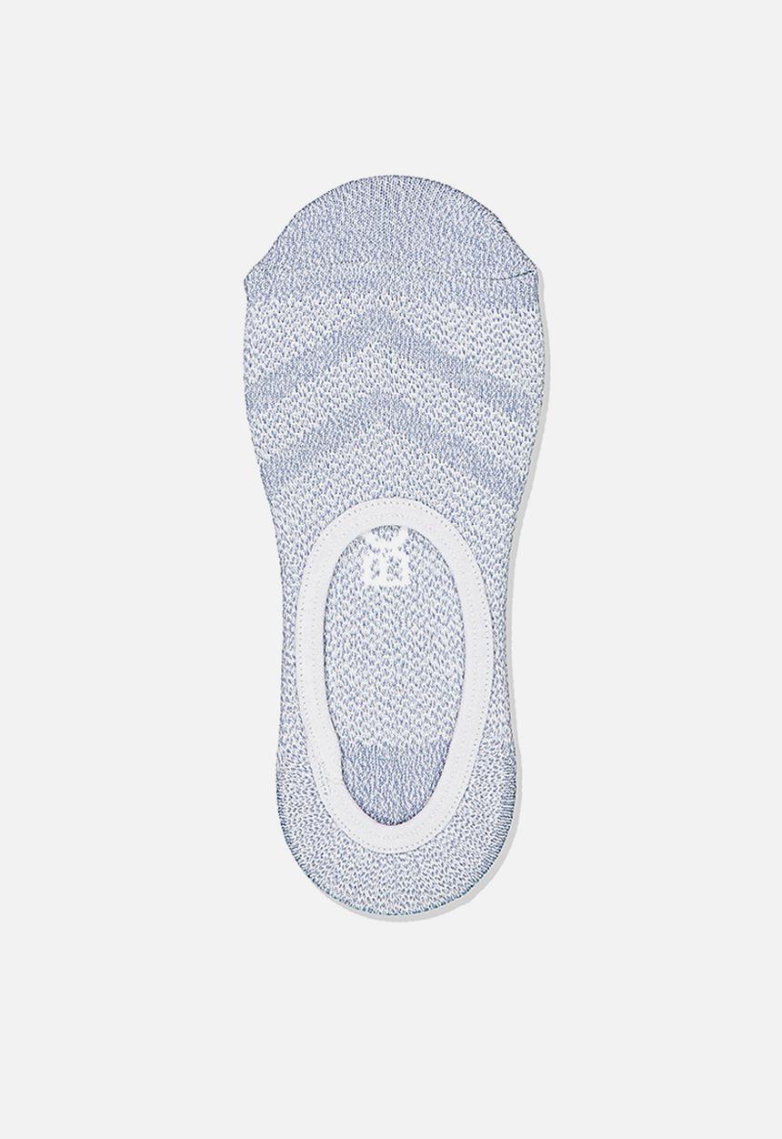 Cotton On - Fresh mesh invisible sock - blue