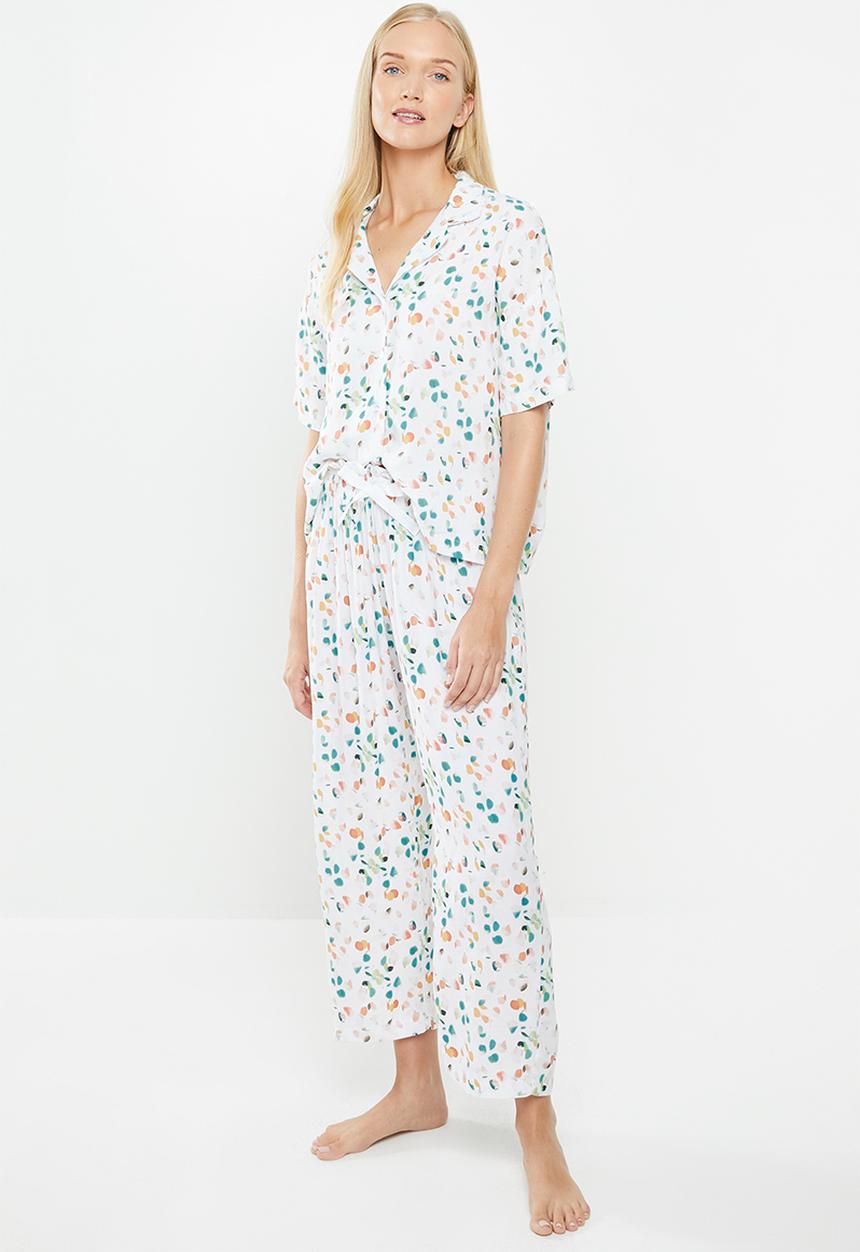 Superbalist - Sleep shirt & culottes set - multi