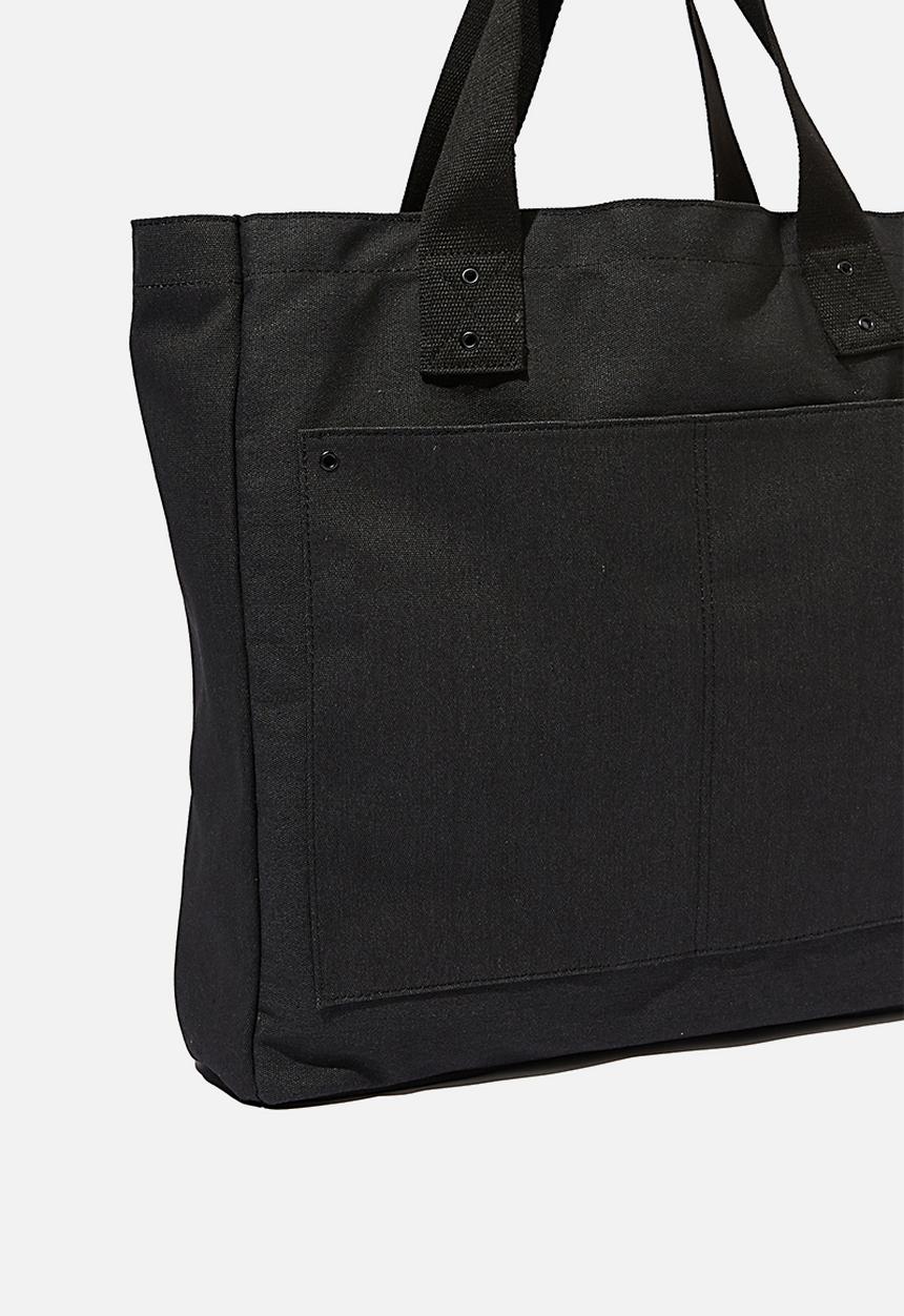 Rubi - Max washed weekend tote bag - black