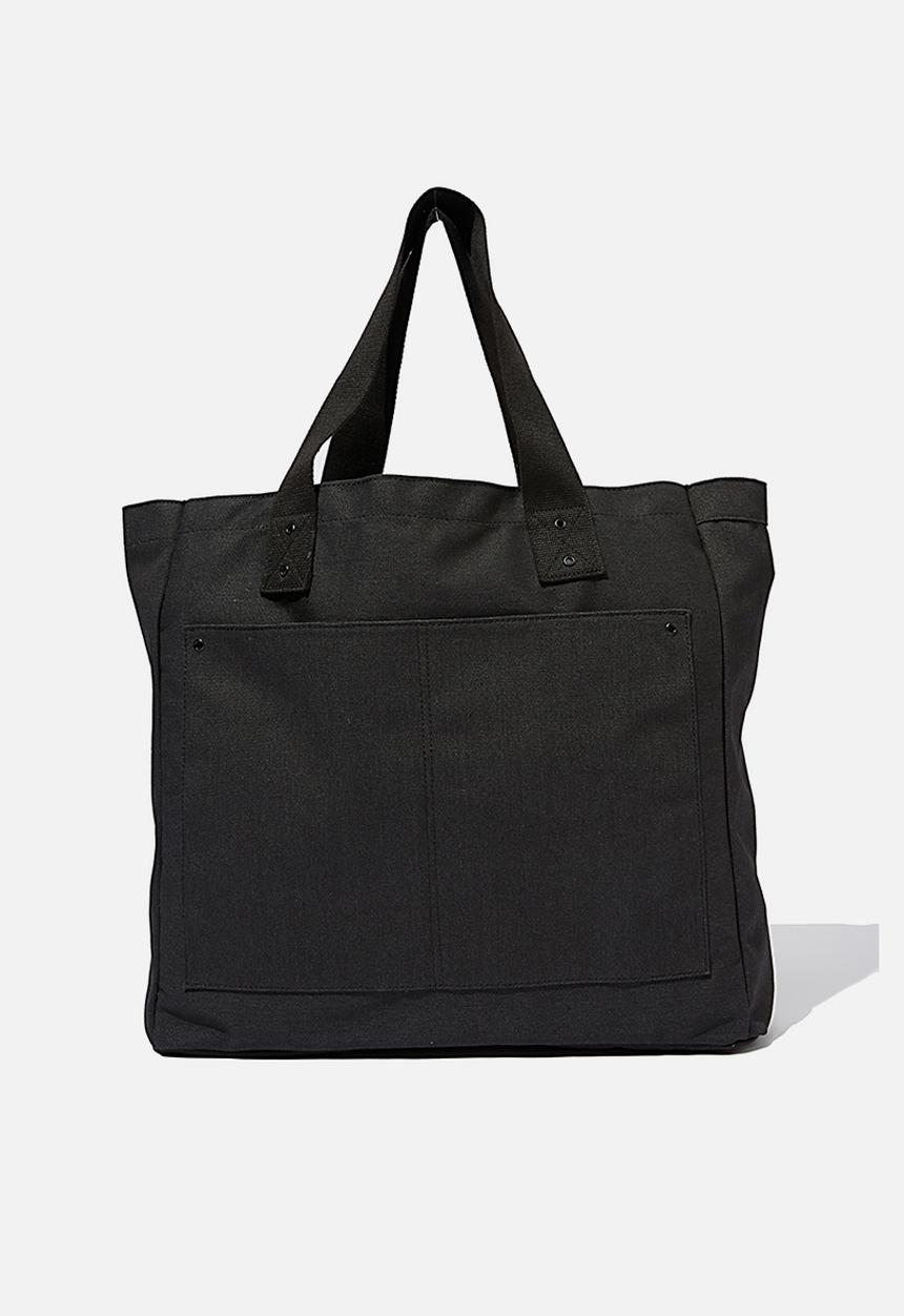 Rubi - Max washed weekend tote bag - black