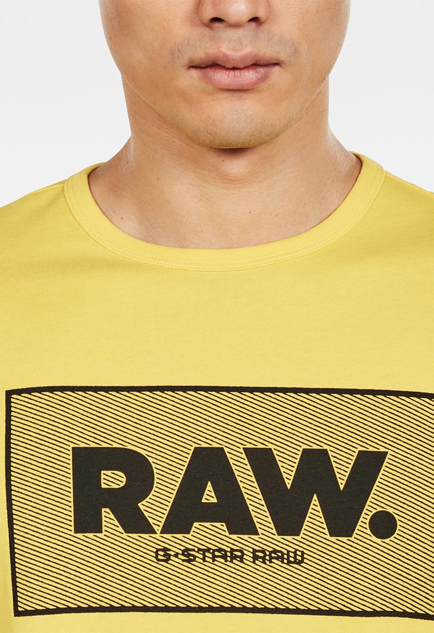 G-STAR - Boxed short sleeve tee - yellow