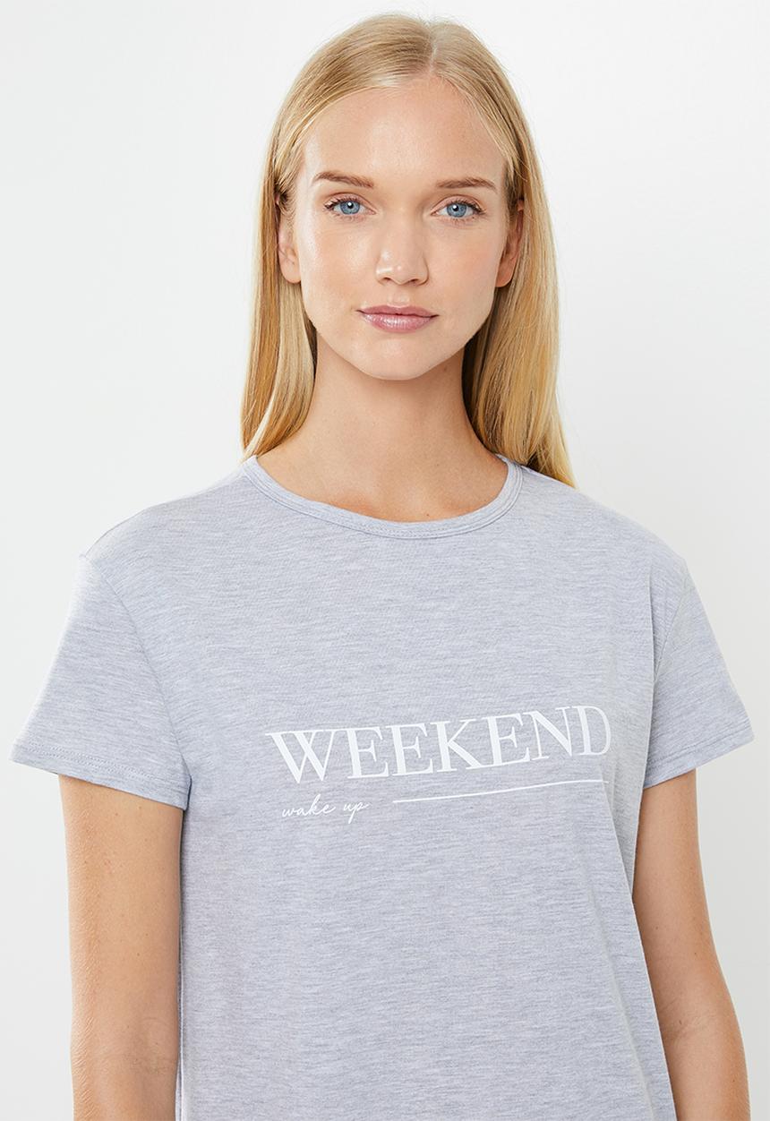Superbalist - Sleep tee dress - grey