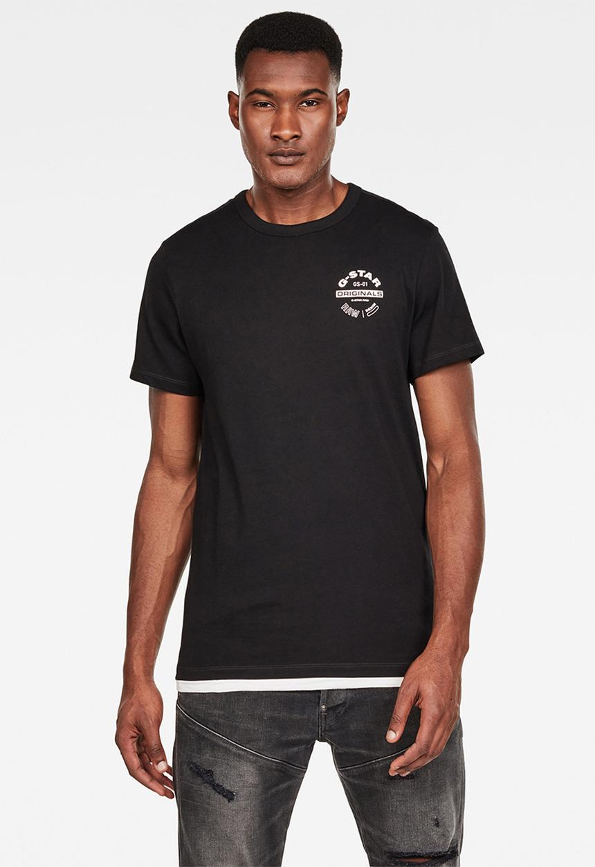 G-STAR - Originals logo tee - black