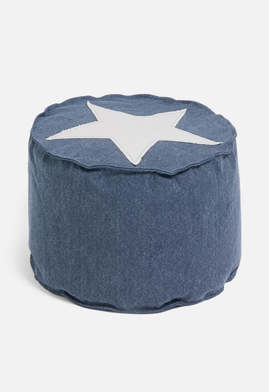 H&S - Star ottoman - blue
