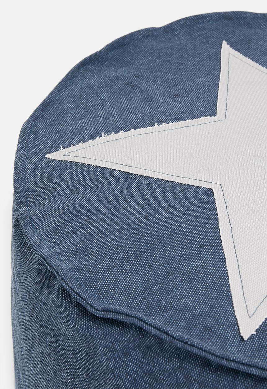 H&S - Star ottoman - blue