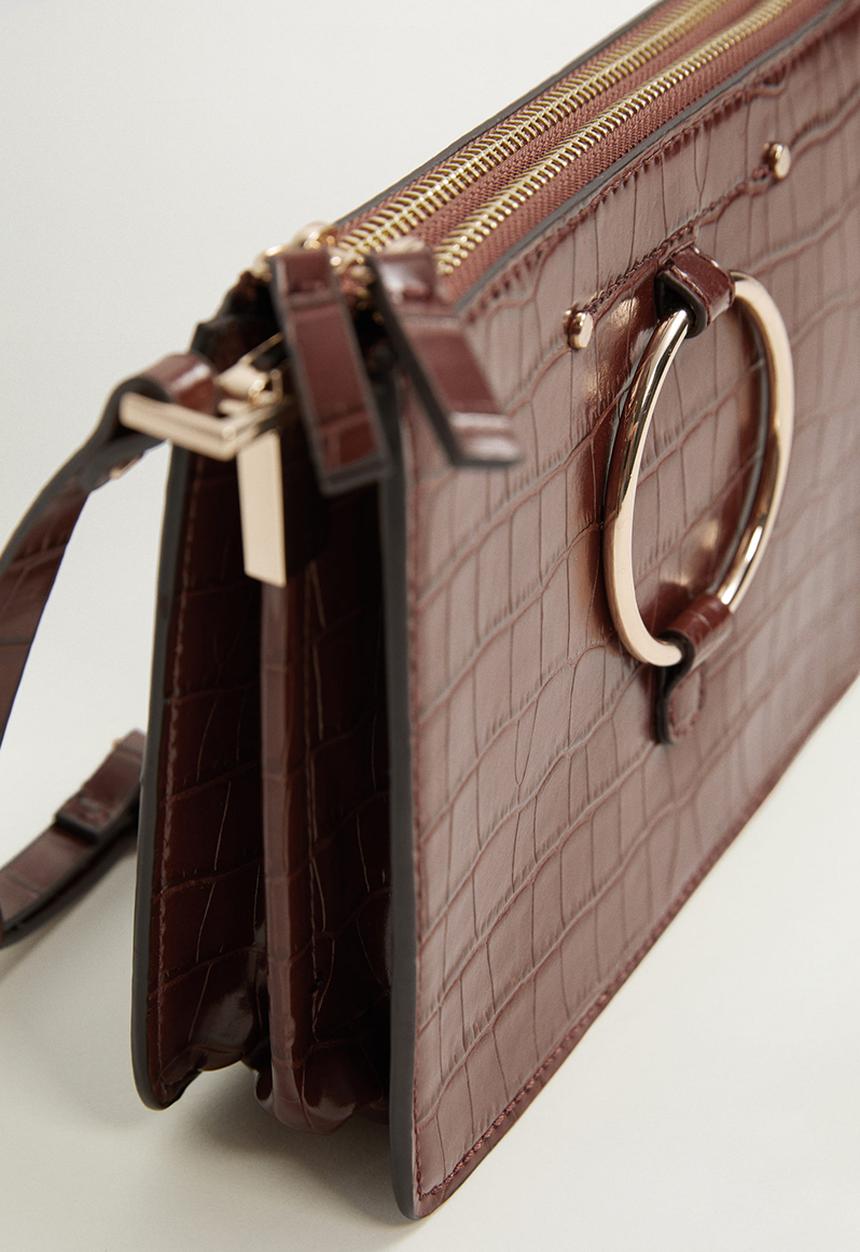MANGO - Billy bag - medium brown