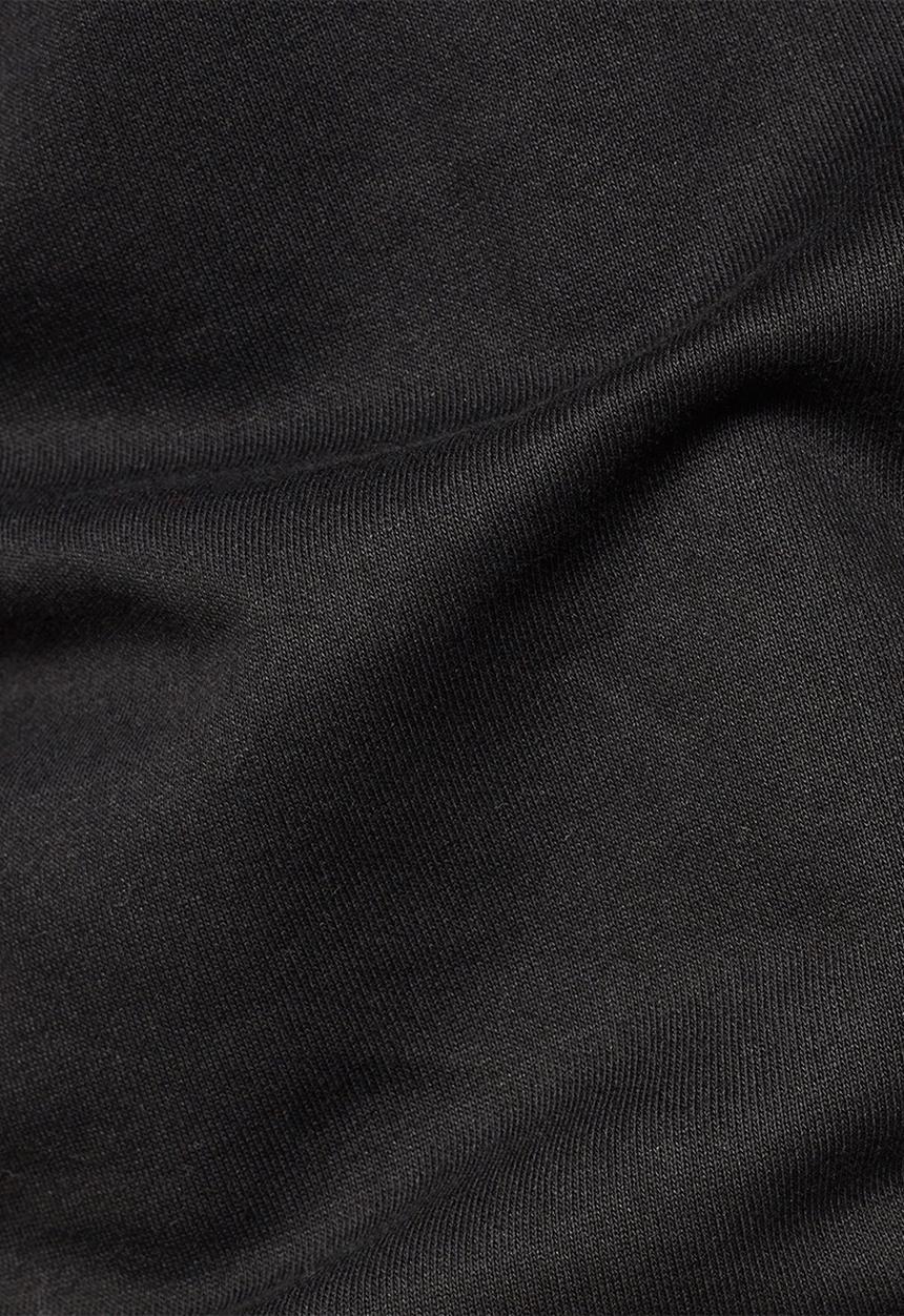 G-STAR - Embro paneled round neck sweater - black