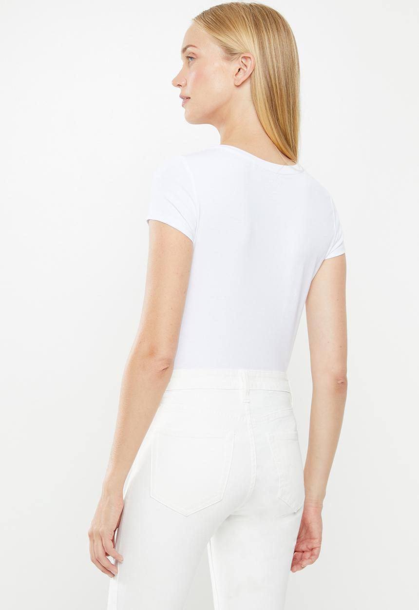 GUESS - Short sleeve core tri tee - white
