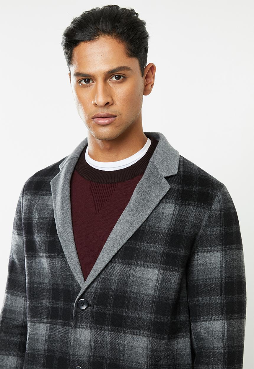 Jack & Jones - J-price wool coat - grey