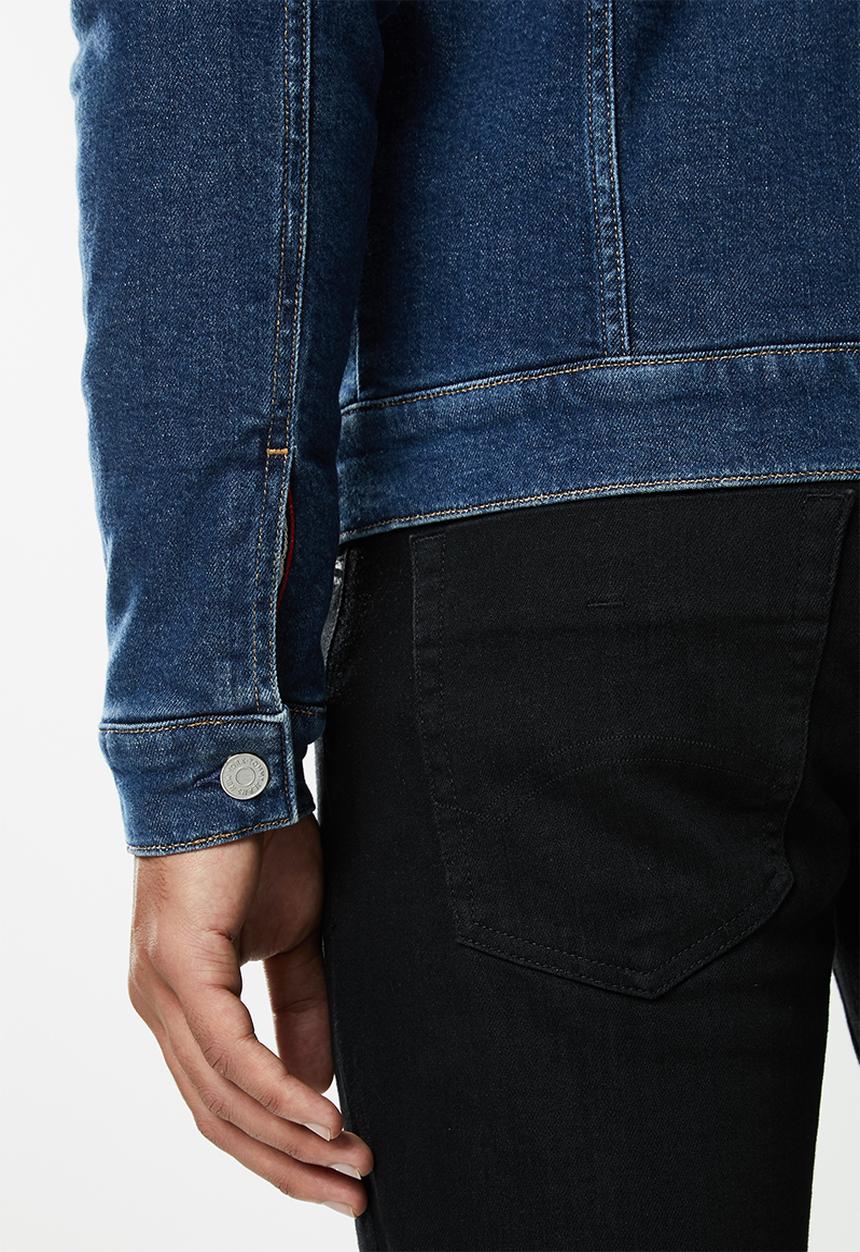 Tommy Hilfiger - Regular sherpa denim jacket - blue