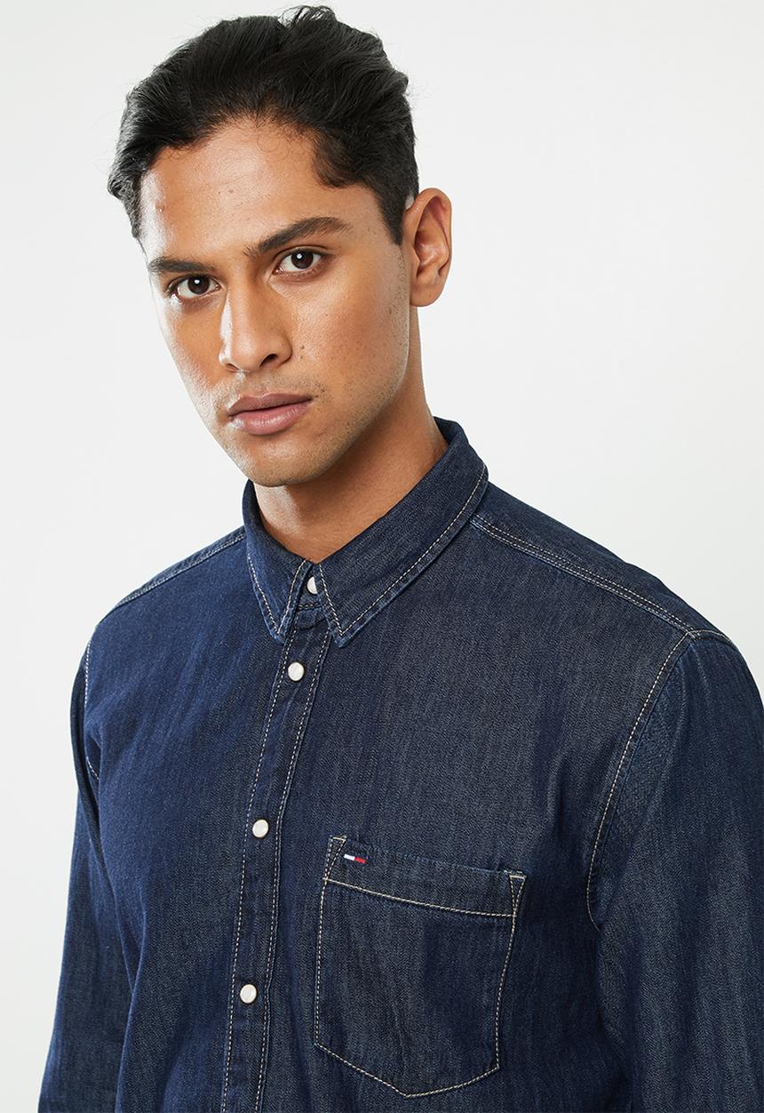 Tommy Hilfiger - Regular denim shirt - navy