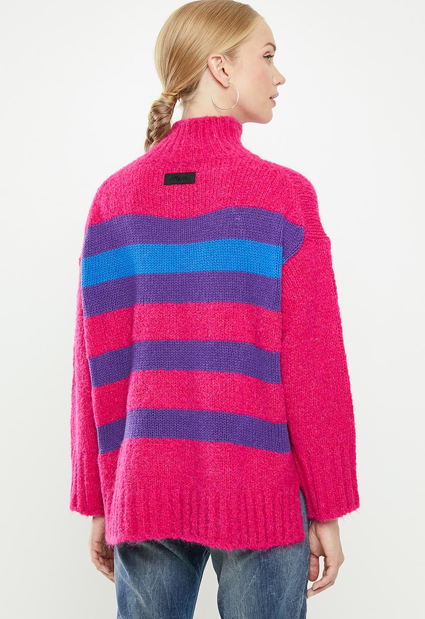 Diesel  - M-cara pullover knit top - pink