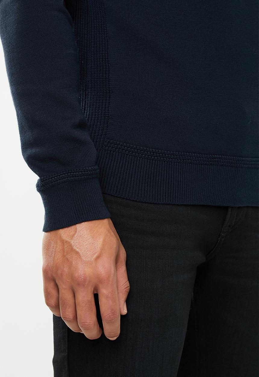 Tommy Hilfiger - Placed structure long sleeve top - navy 