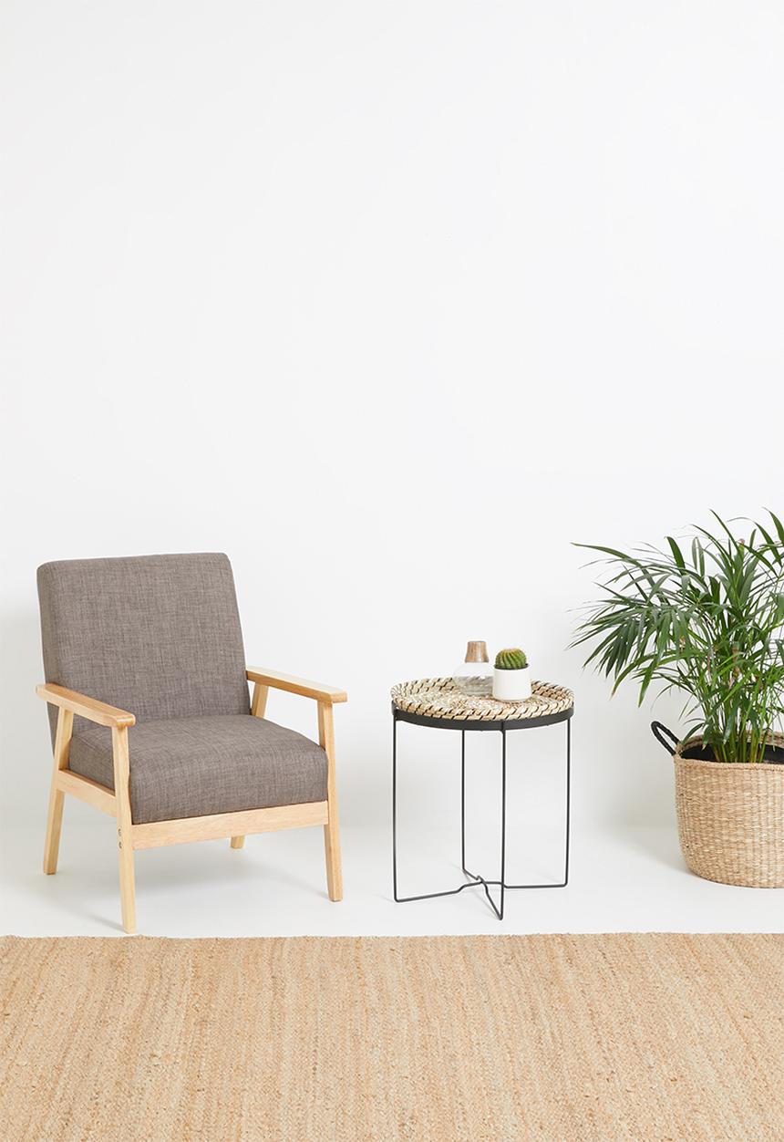 H&S - Seagrass side table - black