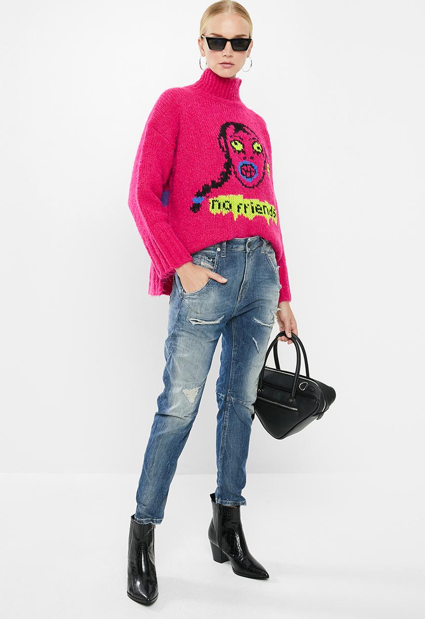 Diesel  - Fayza-t sweat jeans - blue