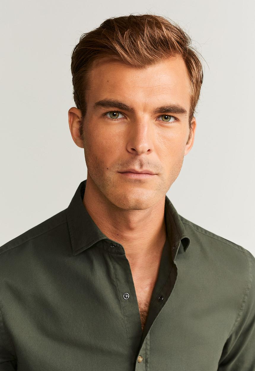 MANGO - Arthur shirts - green