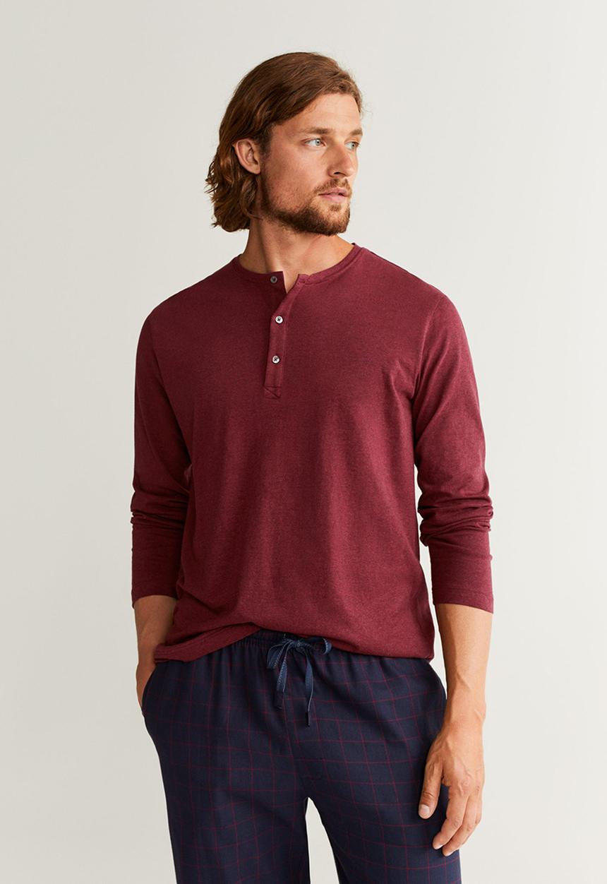 MANGO - Piven pyjama set - navy & red