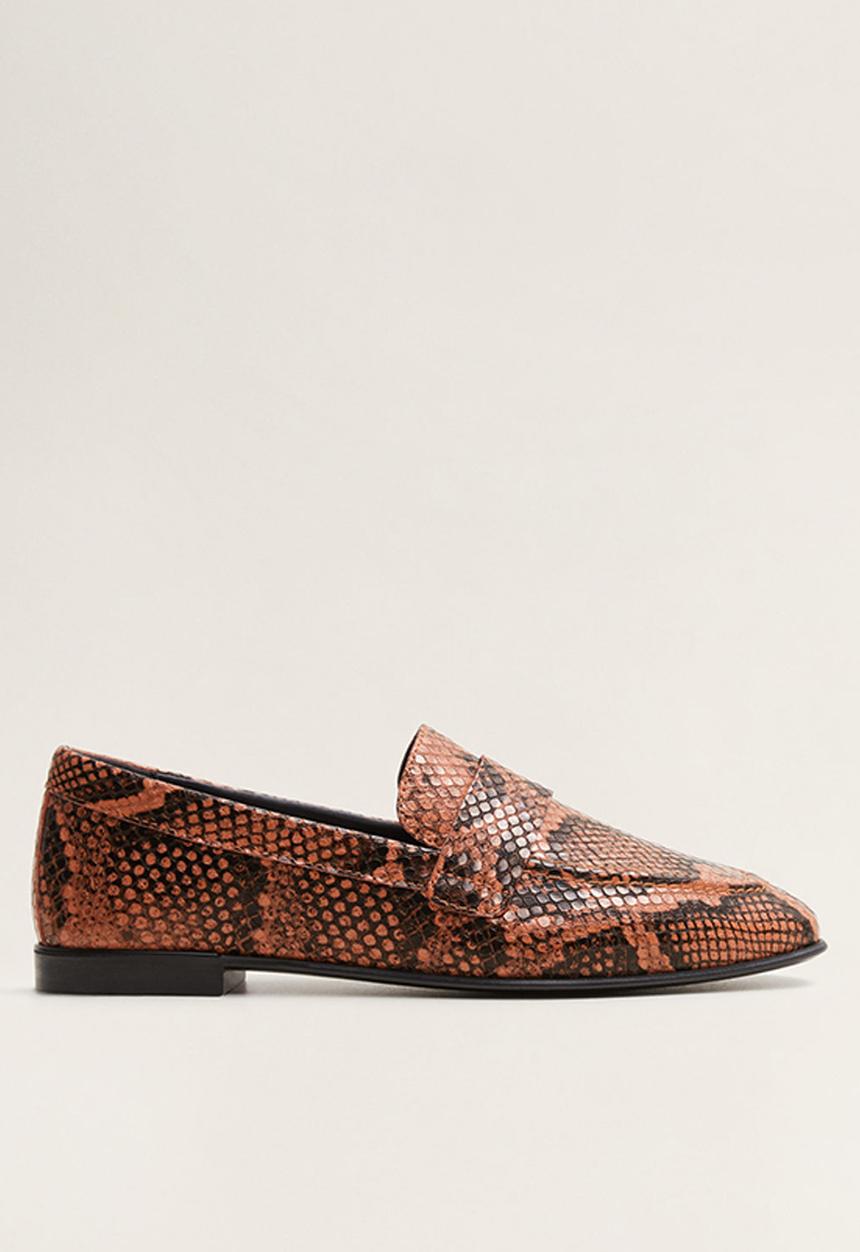 MANGO - Cosmo1 loafer - orange & black