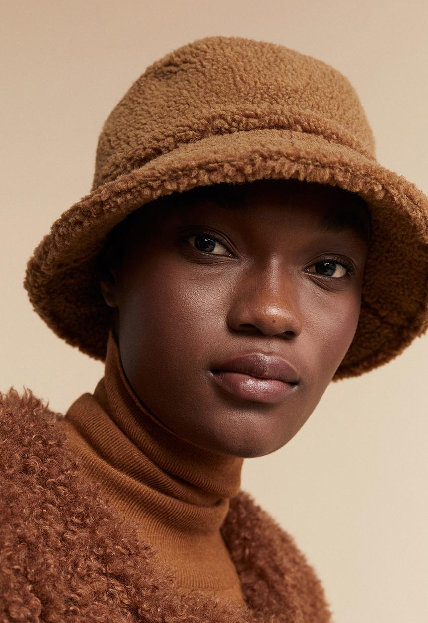 MANGO - Winnie hat - brown