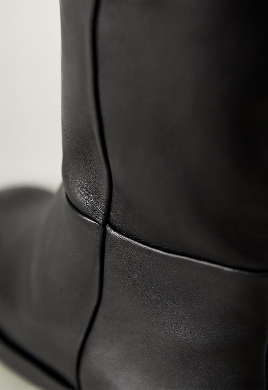 MANGO - Gervasi leather boot - black
