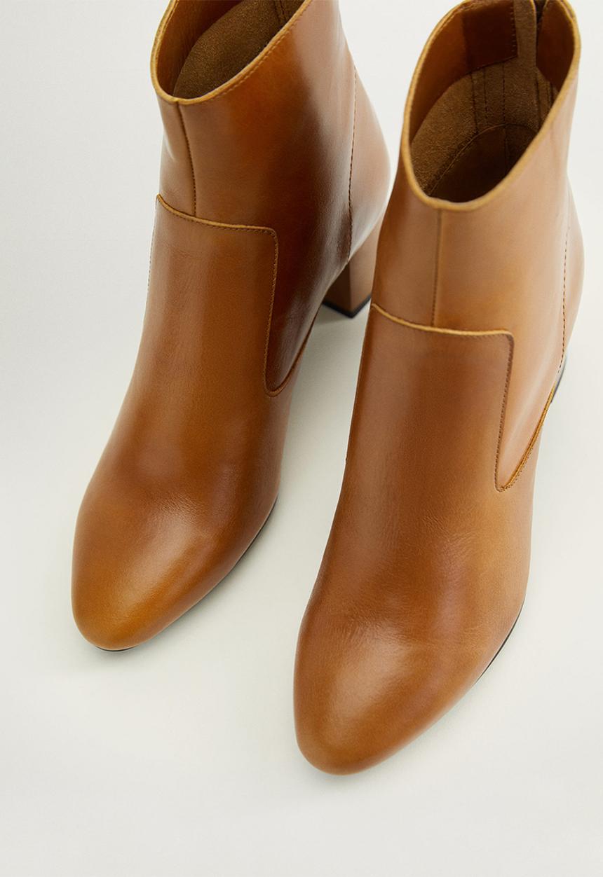 MANGO - Lyon ankle boot - brown