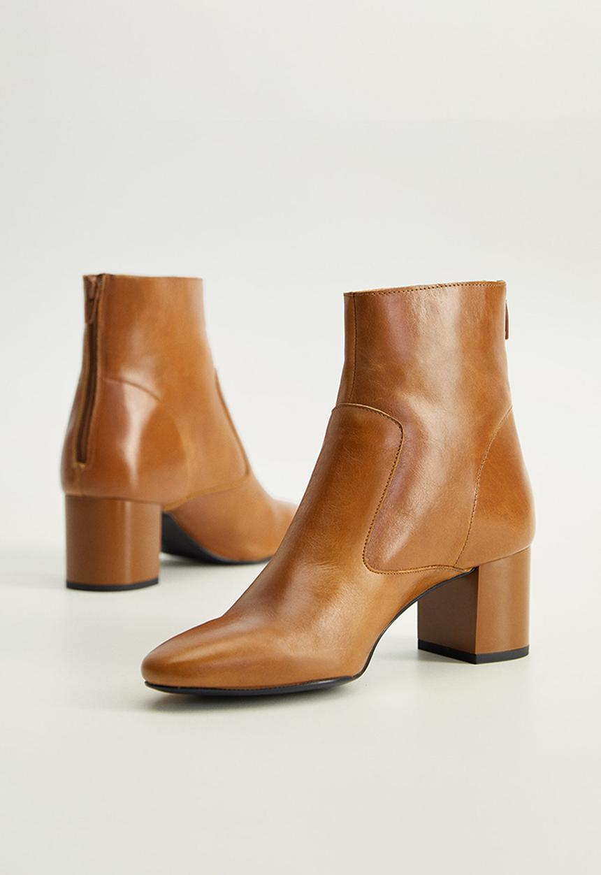 MANGO - Lyon ankle boot - brown