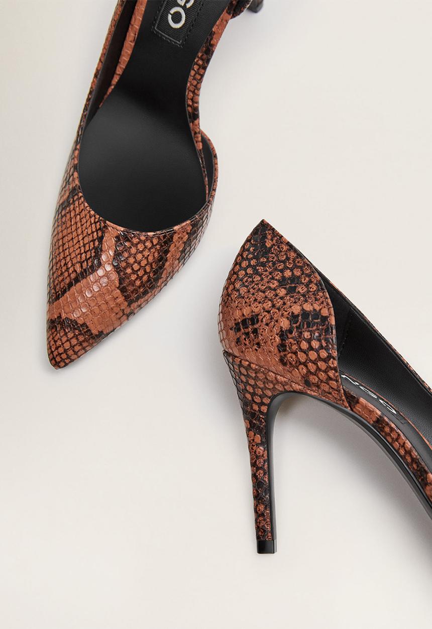 MANGO - Audrey1 court - orange & black