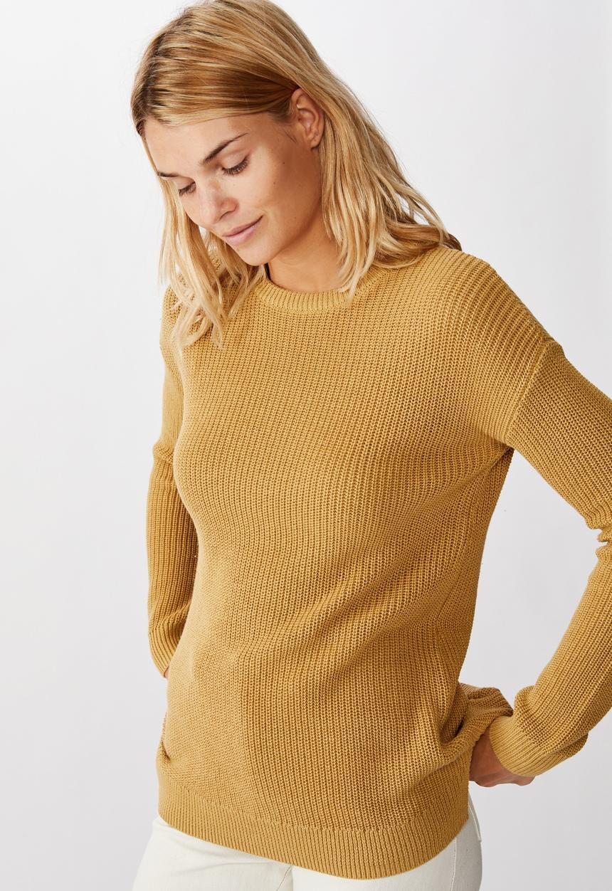 Cotton On - Archy pullover - prarie sand