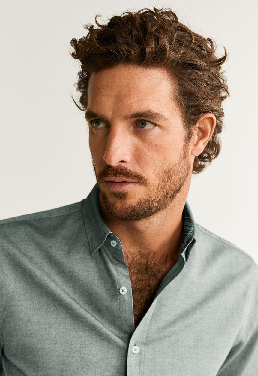 MANGO - Twill shirts - green