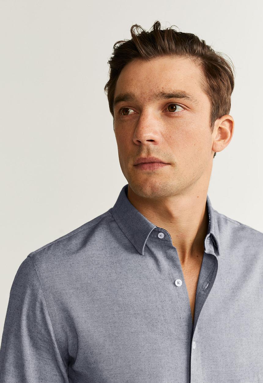 MANGO - Twill shirts - chambray
