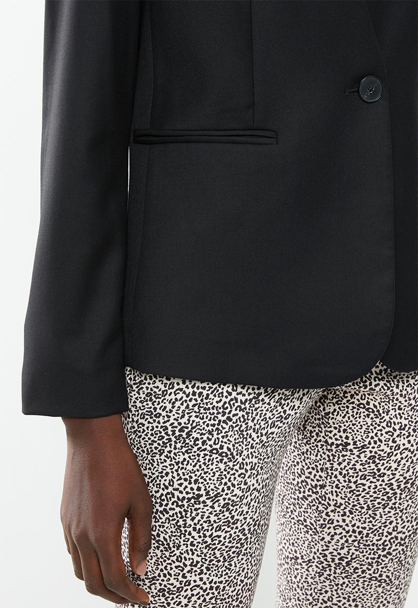 MANGO - Boreal long sleeve blazer - black