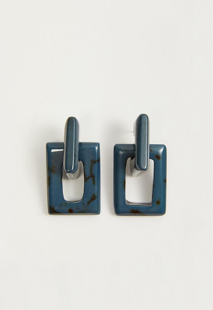 MANGO - Nohi earrings - blue