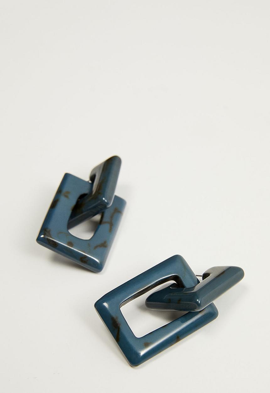 MANGO - Nohi earrings - blue