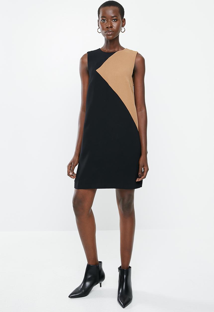 MANGO - Ilaria dress - black & beige