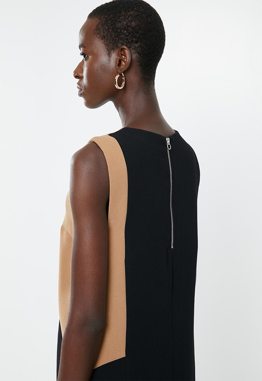 MANGO - Ilaria dress - black & beige