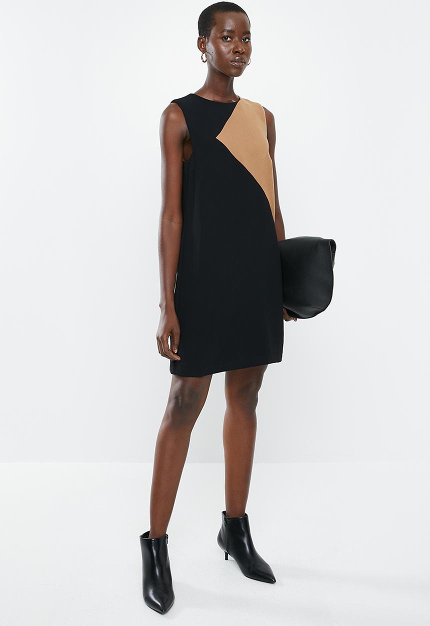 MANGO - Ilaria dress - black & beige
