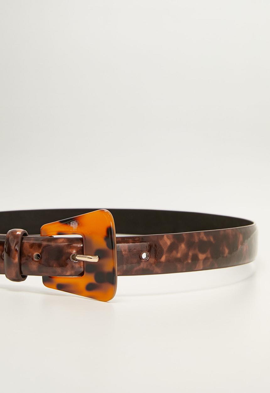 MANGO - Valencia belt - brown