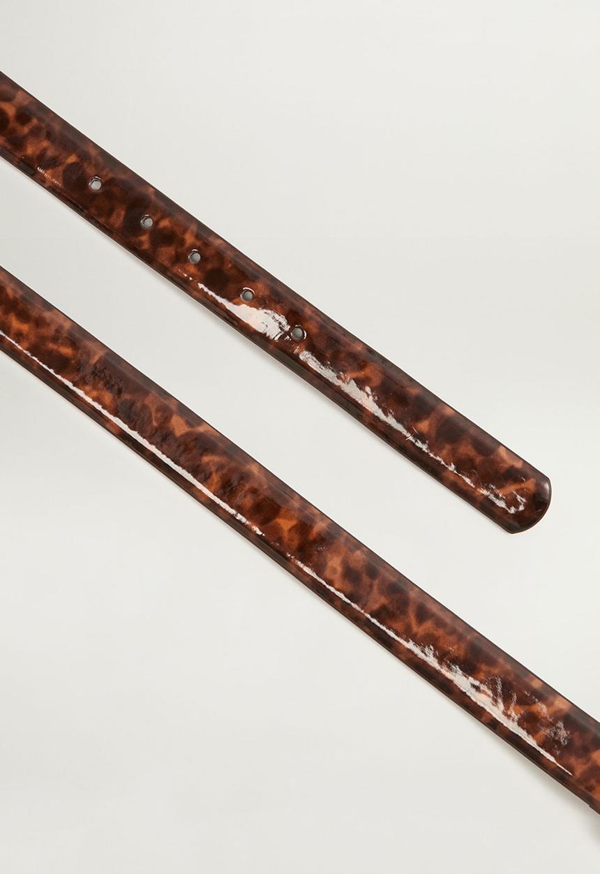 MANGO - Valencia belt - brown