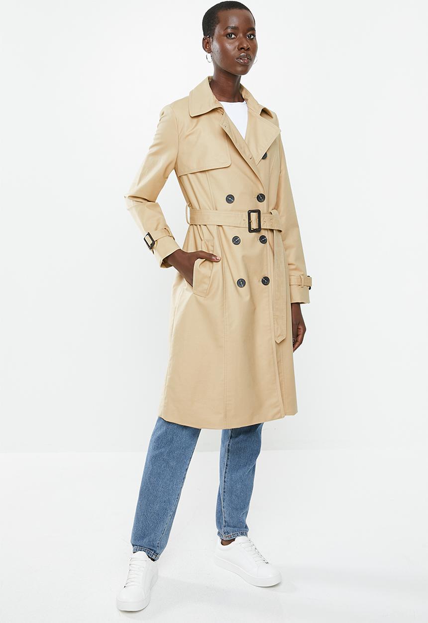 MANGO - Polana trench coat - beige