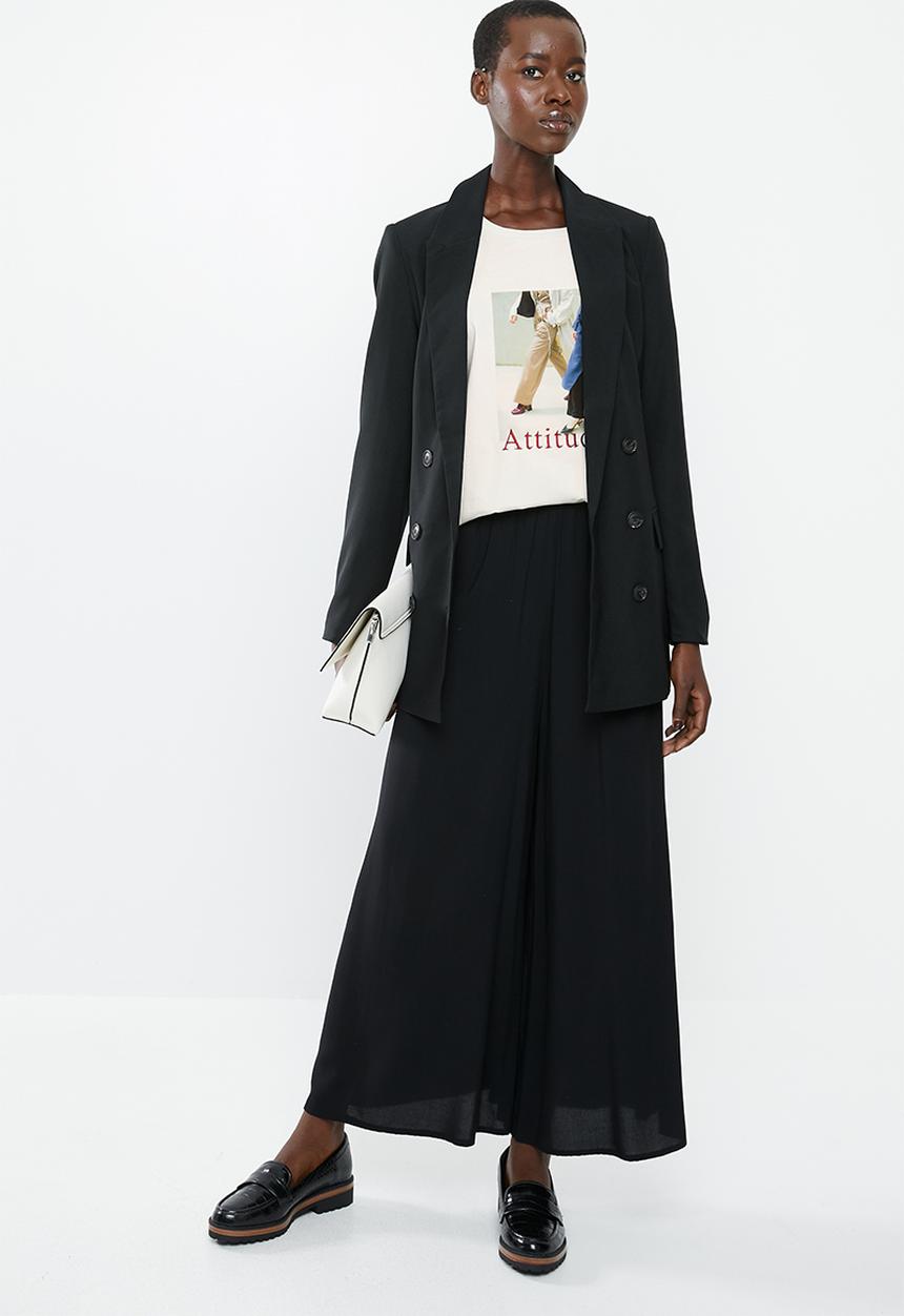 MANGO - Round neck tee - pale beige
