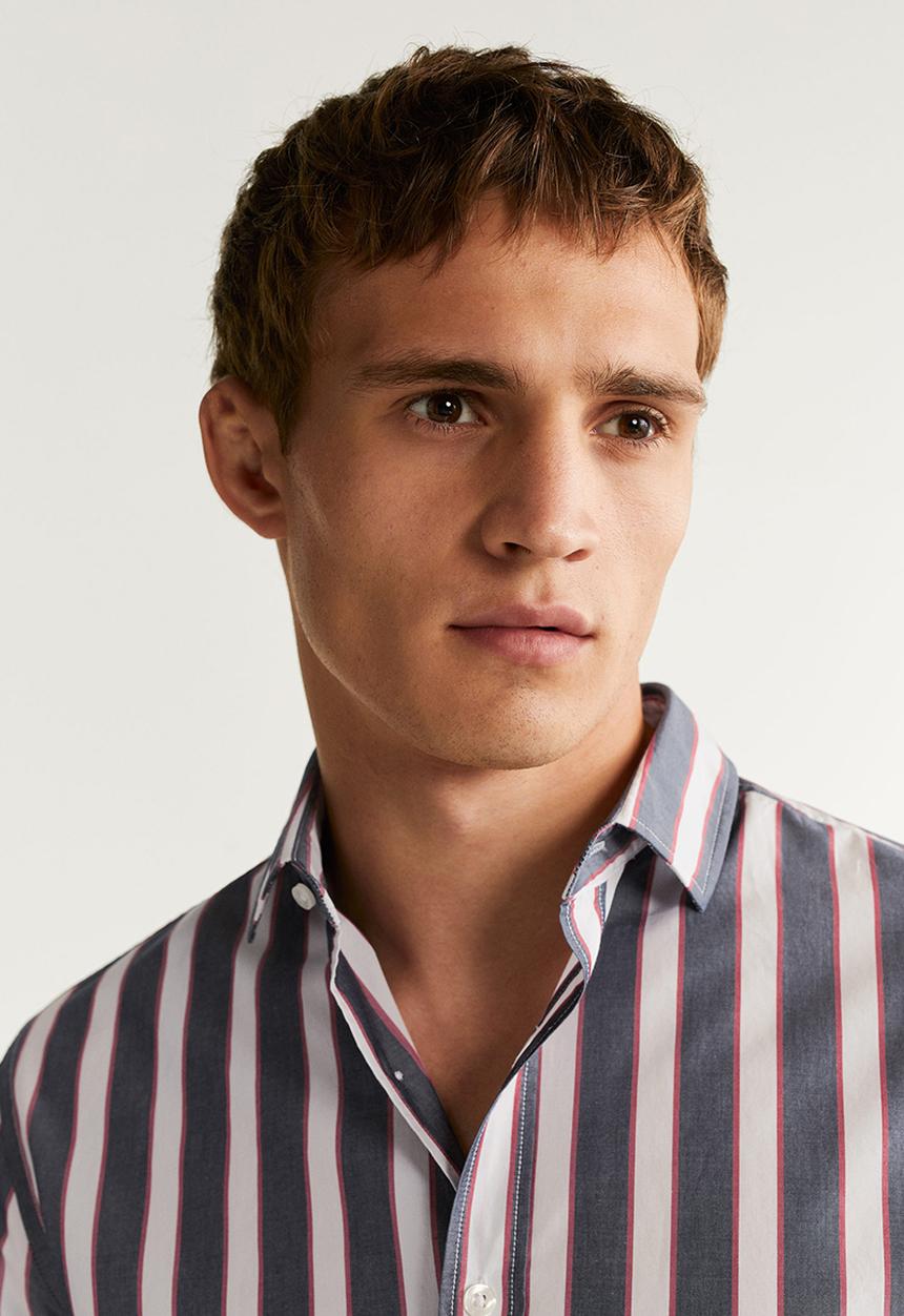 MANGO - Izaro shirts - blue & white