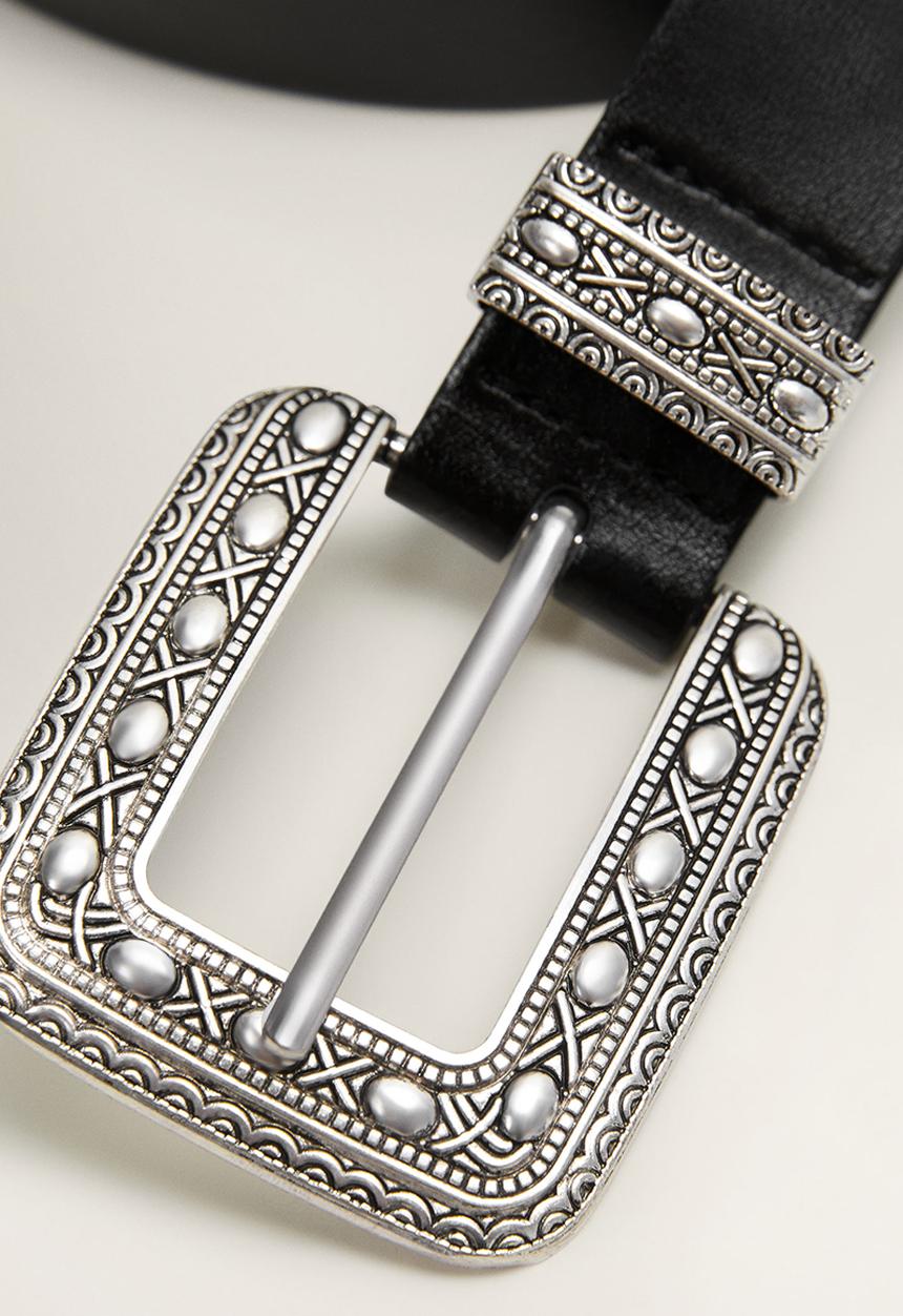 MANGO - Alicante belt - black