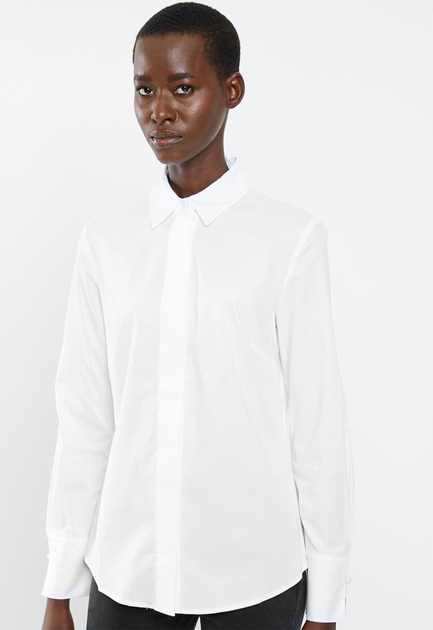 MANGO - Long sleeve shirt - white