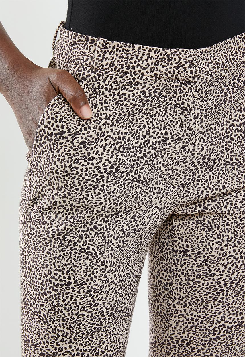 MANGO - Cola trousers - beige & brown 